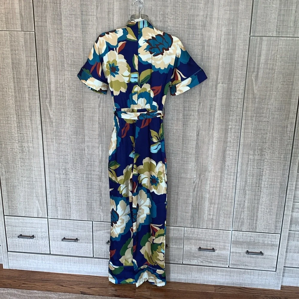 Zara‎ Belted Floral Print Jumpsuit